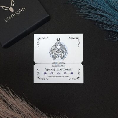 Symboliczna bransoletka handmade z naturalnych kamieni – prezent dla kobiety, która potrzebuje wyciszenia, relaksu i chwili tylko dla siebie.